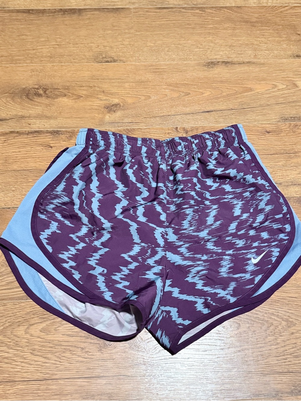Nike Women’s Athletic Shorts in Purple and Light Blue - Brand Unspecified